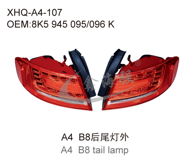 A4 B8后尾灯外